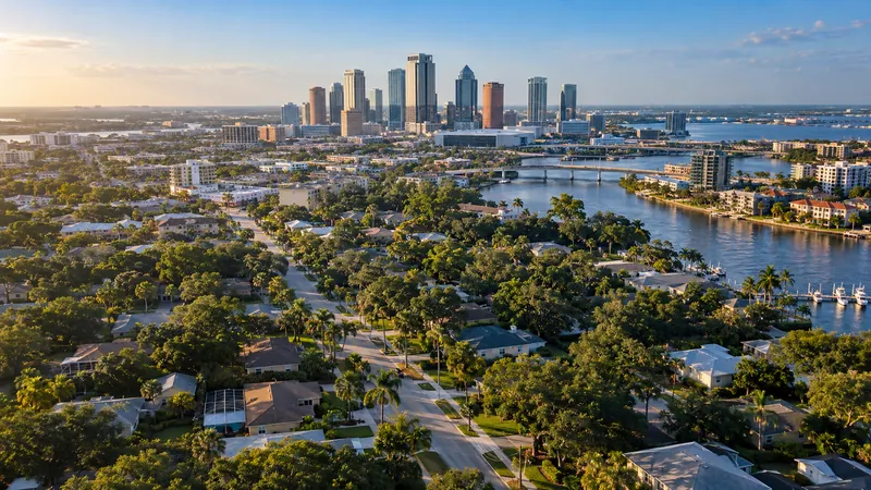 Aerial view of Tampa, FL